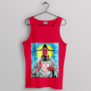 Quote Wandavision To Grow Old in V Red Tank Top