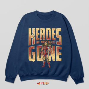 Quotes Stark Iron Man Endgame Snap Navy Sweatshirt