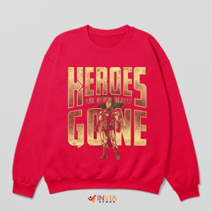 Quotes Stark Iron Man Endgame Snap Red Sweatshirt