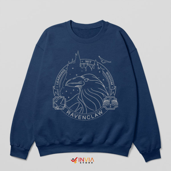 Ravenclaw Motto Hogwarts Legacy Navy Sweatshirt