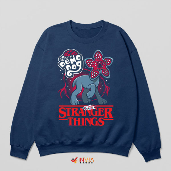 Real Cute Demogorgon Dog Navy Sweatshirt