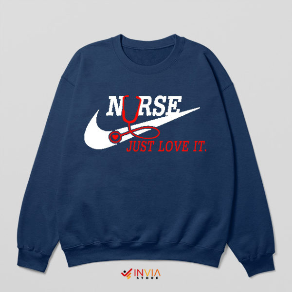 Registered Nurse Nike Just Love It Navy Sweatshirt