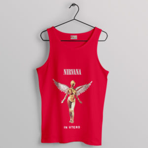 Retro Album Nirvana In Utero Tour Red Tank Top