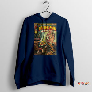 Retro Comic Marvel No Way Home Navy Hoodie