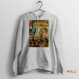 Retro Comic Marvel No Way Home Sport Grey Hoodie