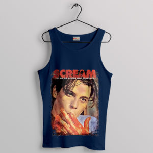 Retro Horror Movie Billy Loomis Scream Navy Tank Top