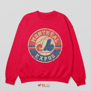 Retro Montreal Expos Uniform History Red Sweatshirt