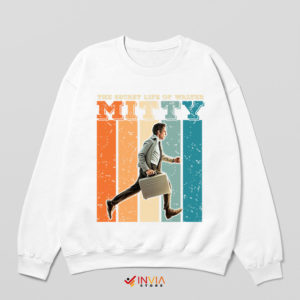 Retro Poster Art Movie Walter Mitty White Sweatshirt