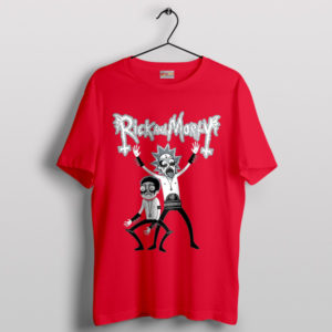 Rick Morty Meme Kiss Heavy Metal T-Shirt