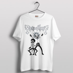 Rick Morty Meme Kiss Heavy Metal White T-Shirt