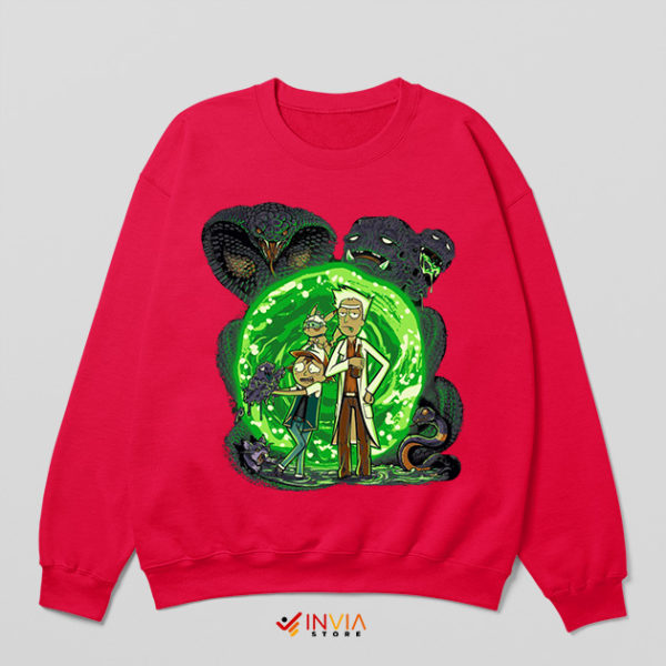 Rick Morty Portal Ash Ketchum Sweatshirt