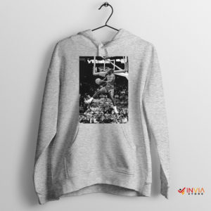 Rocket Jump Jordan Retro NBA Sport Grey Hoodie