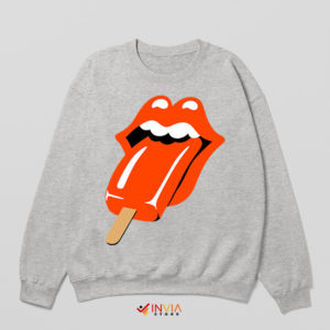 Rolling Stone Covers Lollipop Tongue Sport Grey Sweatshirt