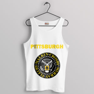 Roster Pittsburgh Penguins Ramones Logo White Tank Top
