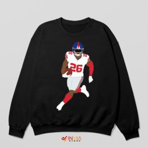 Run Saquon Barkley NY Giants Black Sweatshirt