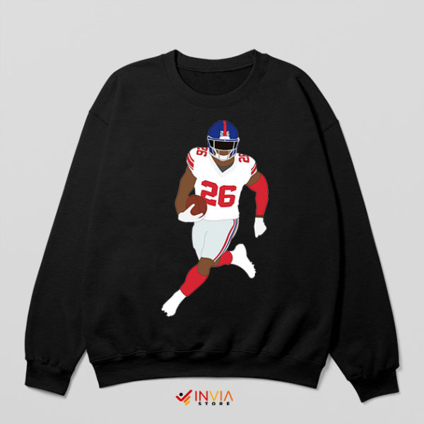 Run Saquon Barkley NY Giants Black Sweatshirt