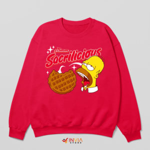 Sacrilicious Meme Homer Face Red Sweatshirt