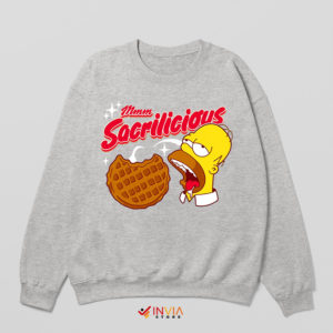 Sacrilicious Meme Homer Face Sport Grey Sweatshirt