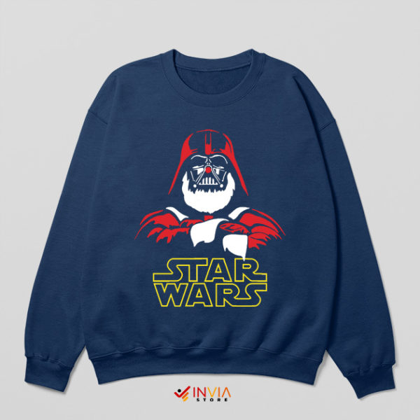 Santa Clause Movie Darth Vader Helmet Navy Sweatshirt