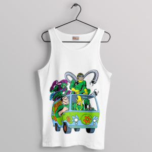 Scooby Doo Car Spider Man Villains White Tank Top