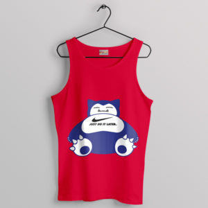 Shiny Snorlax Pokémon Go Just Do It Red Tank Top