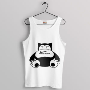 Shiny Snorlax Pokémon Go Just Do It White Tank Top