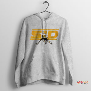 Sid the Kid Crosby Penguins Merch Sport Grey Hoodie