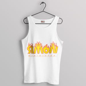 Simon Minter Skateboarding Magazine Suit White Tank Top