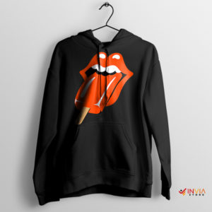 Singers Rolling Stone Lollipop Tongue Black Hoodie