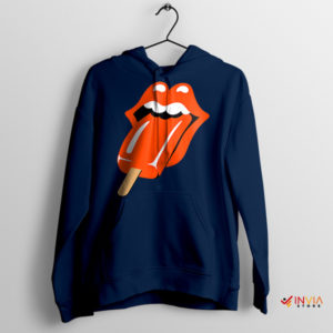 Singers Rolling Stone Lollipop Tongue Navy Hoodie