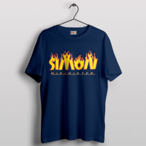 Skateboarding Magazine Simon Minter Lord Navy T-Shirt