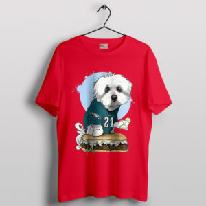 Small Dog Breeds Philadelphia Eagles Red T-Shirt