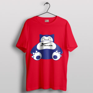 Snorlax Pokemon Go Nike Just Do It Red T-Shirt
