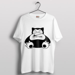 Snorlax Pokemon Go Nike Just Do It White T-Shirt