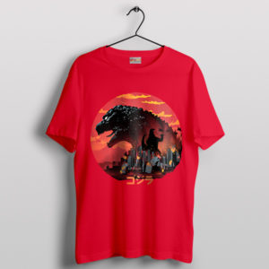 Son of Godzilla Japanese Art Red T-Shirt