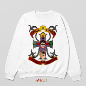 Spider-Man Villains Heavy Metal White Sweatshirt