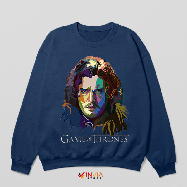 Spinoff Kit Harington Jon Snow Navy Sweatshirt