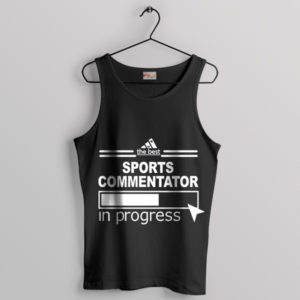 Sports Commentator Fail Adidas Funny Black Tank Top