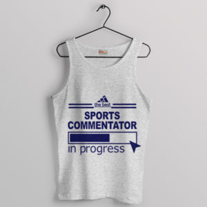 Sports Commentator Fail Adidas Funny Sport Grey Tank Top