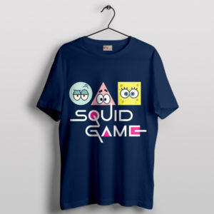 Squidward and Friends Squid Game Series Navy T-Shirt