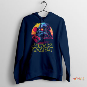 Star Wars Eclipse Darth Wader Art Navy Hoodie