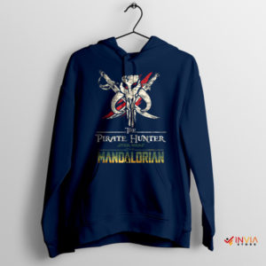 Star Wars Mandalorian Pirate Hunter Navy Hoodie