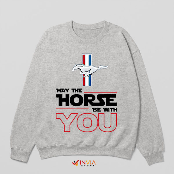 Star Wars Mustang Car Quotes Movie Sport Grey Sweatshirt