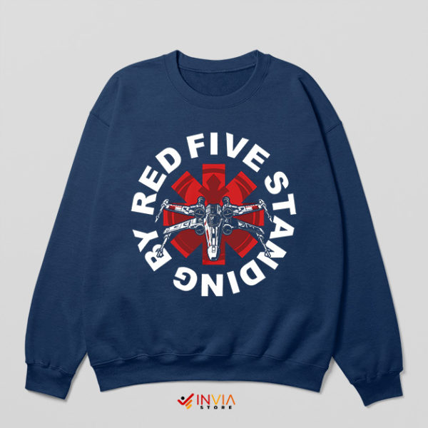 Star Wars Red Five RHCP Logo Navy Sweatshirt