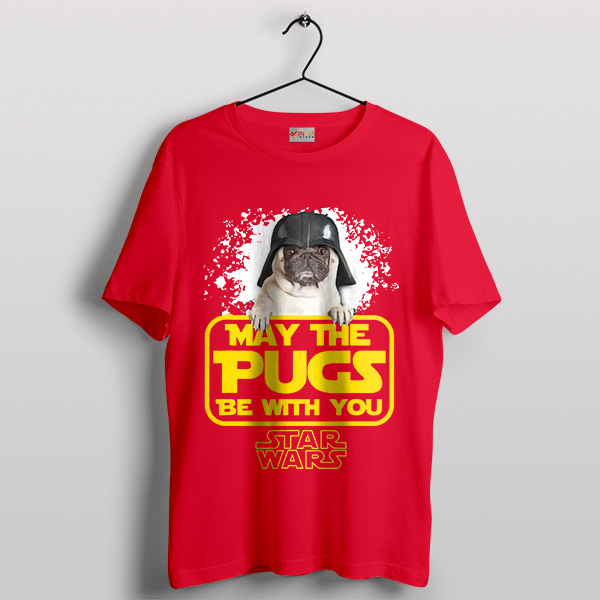 Star Wars The Baby Pugs Be With You Red T-Shirt