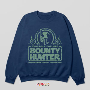 Star Wars The Bounty Hunter Book Navy Sweatshirt