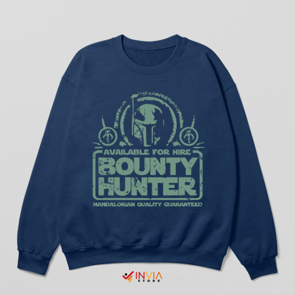 Star Wars The Bounty Hunter Book Navy Sweatshirt