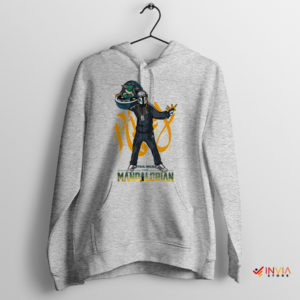 Star Wars the Mandalorian Street Hip Hop Sport Grey Hoodie