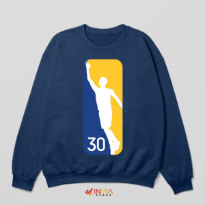 Stephen Curry 30 NBA Logo Art Navy Sweatshirt