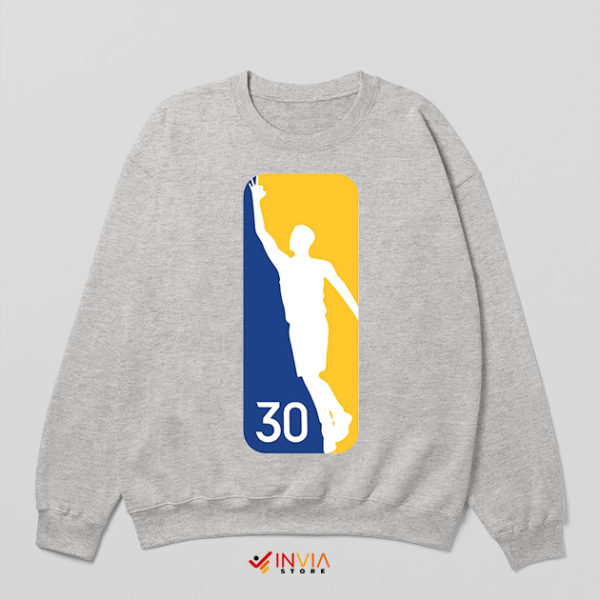 Stephen Curry 30 NBA Logo Art Sport Grey Sweatshirt